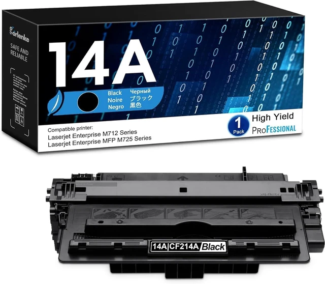 Main image of CF214A 14A Black Toner Cartridge High Yield 1PK Replacement for HP 14A 14A CF214A Toner with CHIP for Laser Enterprise 700 M712dn M712n M712xh Laser Enterprise MFP M725dn M725f M725z M725z+ Toner