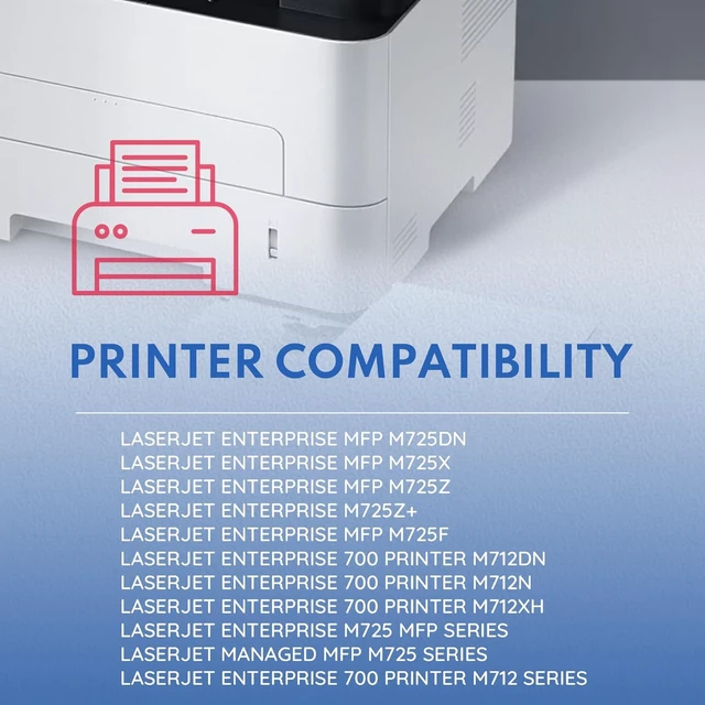 Alt view image 2 of 7 - CF214A 14A Black Toner Cartridge High Yield 1PK Replacement for HP 14A 14A CF214A Toner with CHIP for Laser Enterprise 700 M712dn M712n M712xh Laser Enterprise MFP M725dn M725f M725z M725z+ Toner