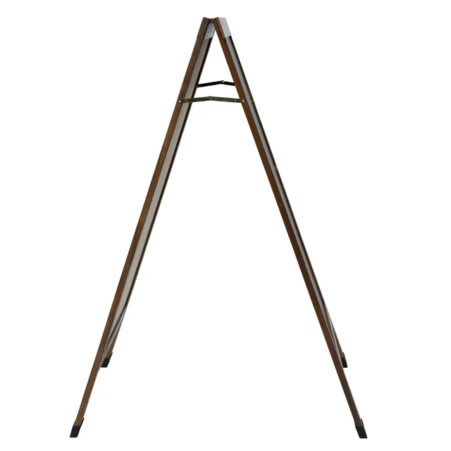 Alt view image 6 of 7 - Magnetic A-Frame Chalkboard Sign - 48- x 24-Inch - Brown - 3-Pack Chalk Sandwich Board Sidewalk Sign - Indoor and Outdoor Use - 4 Pieces of Chalk - For Weddings, Events, or Everyday Displays