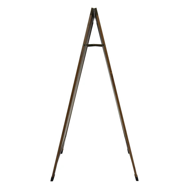 Alt view image 7 of 7 - Magnetic A-Frame Chalkboard Sign - 48- x 24-Inch - Brown - 3-Pack Chalk Sandwich Board Sidewalk Sign - Indoor and Outdoor Use - 4 Pieces of Chalk - For Weddings, Events, or Everyday Displays