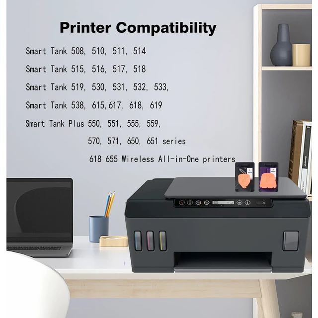 Alt view image 3 of 6 - GT53 Print Head X4E75A M0H50A Print Head for Smart Tank 651 Series for Smart Tank 500 508 510 511 514 515 516 517 518 519 530 531 532 533 538 615 617, Smart Tank Plus 550 551 555 559 570 571