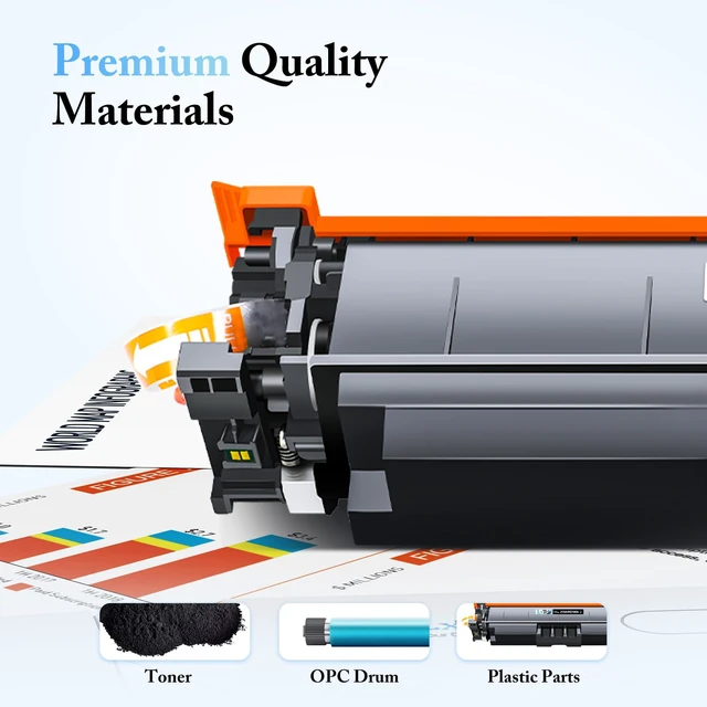 Alt view image 4 of 7 - 210A 210X Toner Cartridges 4 Pack Replacement for HP 210A (with Chip) 210X W2100A W2100X Compatible with HP Color LaserJet Pro MFP 4301fdw 4301fdn Pro 4201dw 4201dn Series Printer (BCYM)