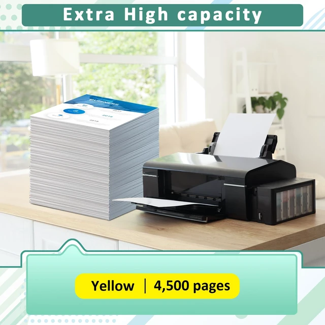 Alt view image 5 of 7 - C230 C235 Toner Cartridge (with Chip) for Xerox,Replacement 006R04394 High-Yield 4500 Pages Ink Cartridge,Compatible with Xerox C235DNI/C230DNI Color Printer 006R04386 Standard Capacity (Yellow)