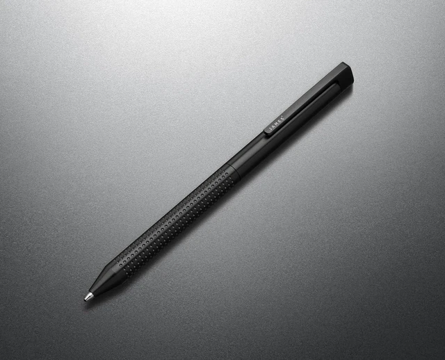 Alt view image 2 of 7 - Bolen EDC Twist-Retractable Pen, Slim Machined Stainless Steel Barrel Designed for Daily Carry, Black