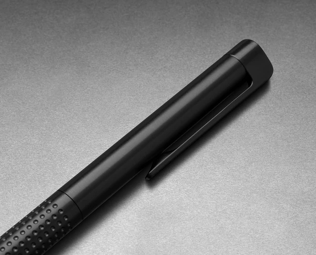 Alt view image 5 of 7 - Bolen EDC Twist-Retractable Pen, Slim Machined Stainless Steel Barrel Designed for Daily Carry, Black