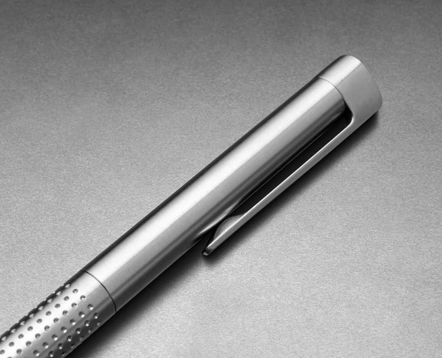 Alt view image 5 of 7 - Bolen EDC Twist-Retractable Pen, Slim Machined Stainless Steel Barrel Designed for Daily Carry, Stainless