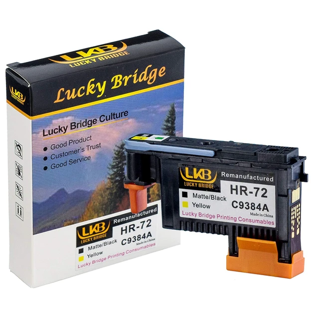 Alt view image 6 of 7 - Remanufactured HP72 printheads C9380A C9383A C9384A New Updated Chips Replacement for HP Designjet T610 T620 T770 T790 T1100 T1120 1200 T1300 T2300 (1MK/Y+1C/M+1PK/G)- 1 Set 3PK -US