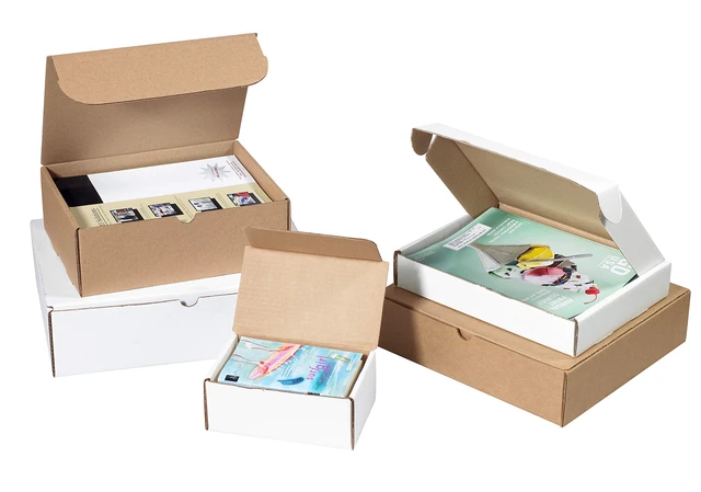 Alt view image 4 of 7 - Shipping Boxes Small 19"L x 9"W x 2.25"H 50-Pack - Corrugated Cardboard for Moving, Mailing, Packing, Packaging and Storage