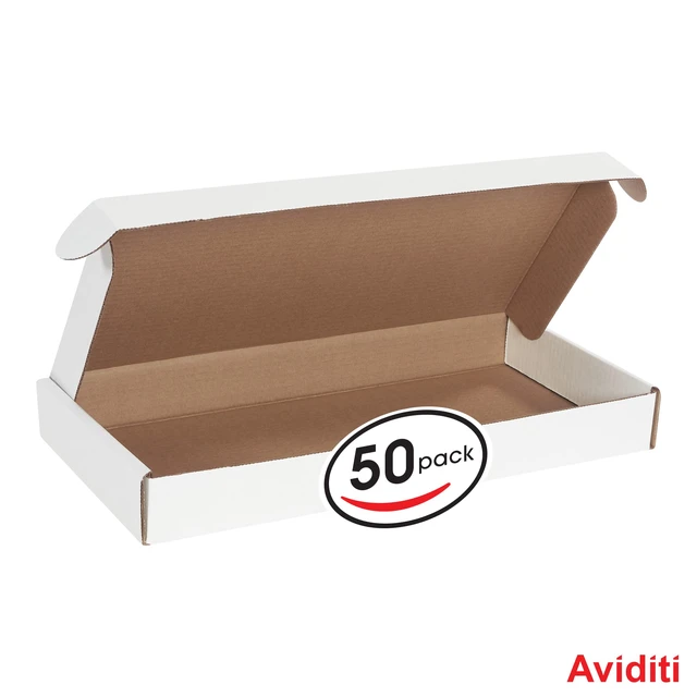 Alt view image 3 of 7 - Shipping Boxes Small 19"L x 9"W x 2.25"H 50-Pack - Corrugated Cardboard for Moving, Mailing, Packing, Packaging and Storage