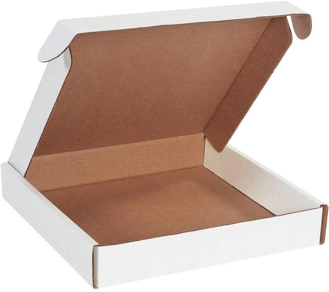 Main image of Small Shipping Boxes 12"L x 12"W x 2"H, 50-Pack Foldable Corrugated Cardboard Crush-Proof for Shipping, Packing, Moving and Storage 12x12x2