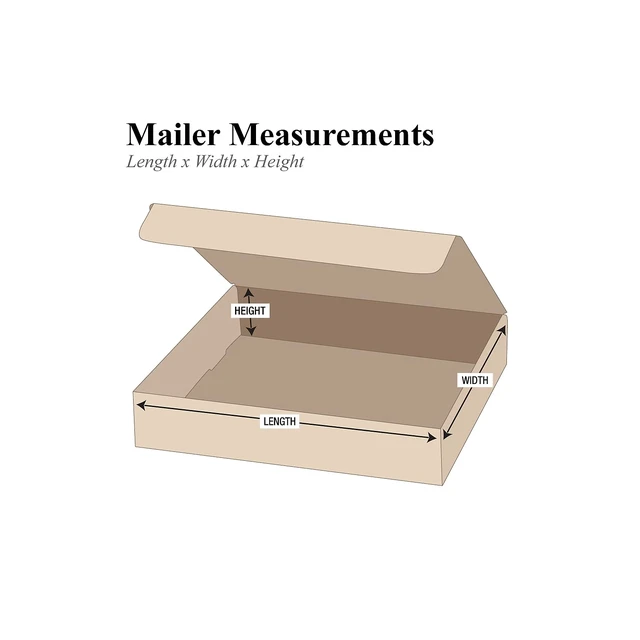Alt view image 2 of 2 - Mailer Boxes Medium 14"L x 10"W x 2"H 50-Pack - Corrugated Cardboard for Shipping, Moving, Mailing, Packing, Packaging and Storage