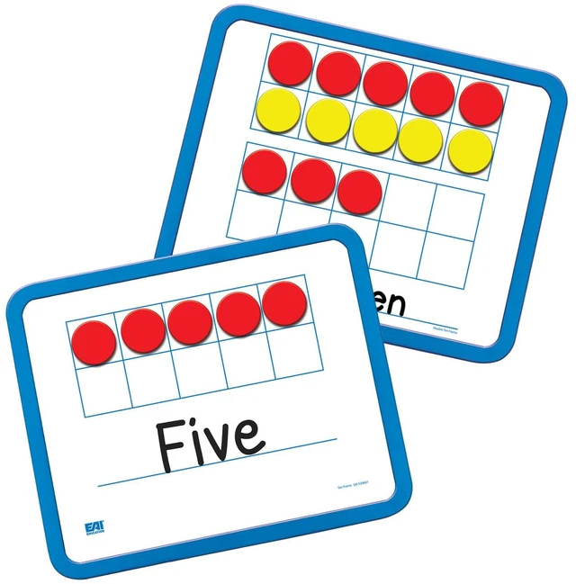 Main image of Magnetic Ten Frame Dry-Erase Boards: Set of 10