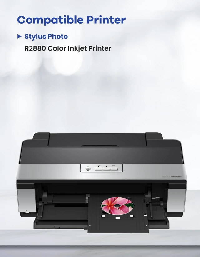 Alt view image 2 of 6 - Remanufactured 96 Ink Cartridges R2880 Ink Cartridges 9-Color Set T0961 T0962 T0963 T0964 T0965 T0966 T0967 T0968 T0969 Replacement for T096 Ink Cartridge for Stylus Photo R2880 Printer Ink