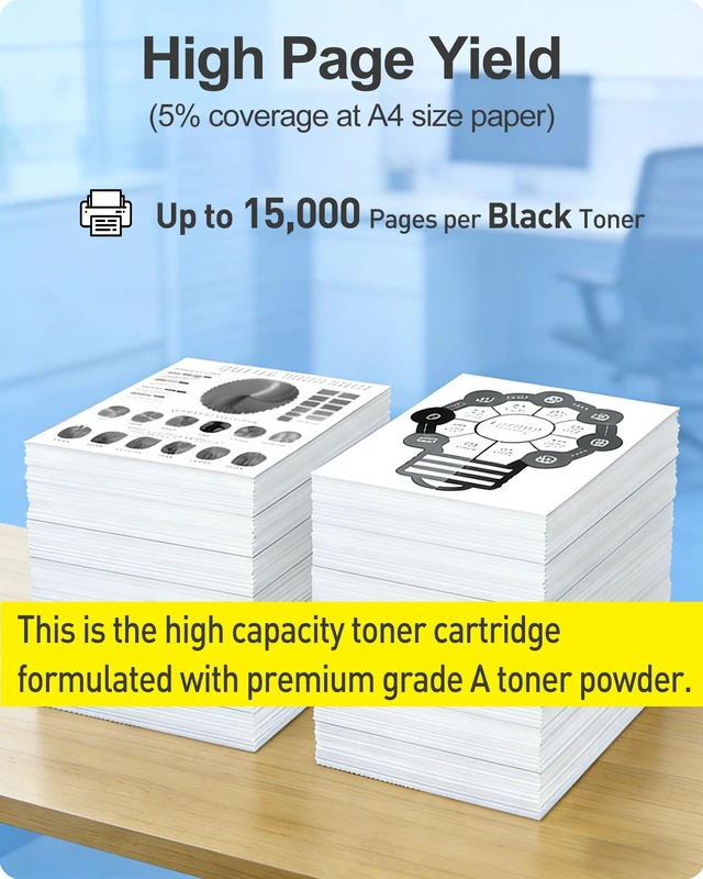 Alt view image 5 of 7 - 56F1H00 Black Compatible Toner Cartridge for Lexmark MS421 MS521 MS621 and MS622 MX321 MX421 MX521 MX522 MX622 MS421dn MS421dw MS521dn MS621dn MS622de MX321adn MX321adw MX421ade Printers