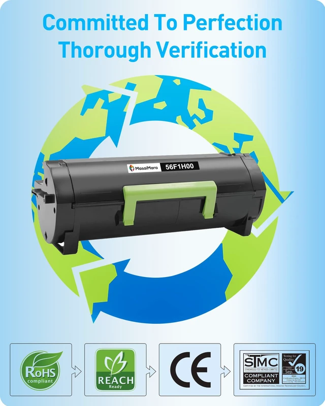 Alt view image 7 of 7 - 56F1H00 Black Compatible Toner Cartridge for Lexmark MS421 MS521 MS621 and MS622 MX321 MX421 MX521 MX522 MX622 MS421dn MS421dw MS521dn MS621dn MS622de MX321adn MX321adw MX421ade Printers