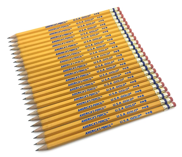 Alt view image 3 of 4 - USA Gold School Box 500ct #2HB Yellow Pencils