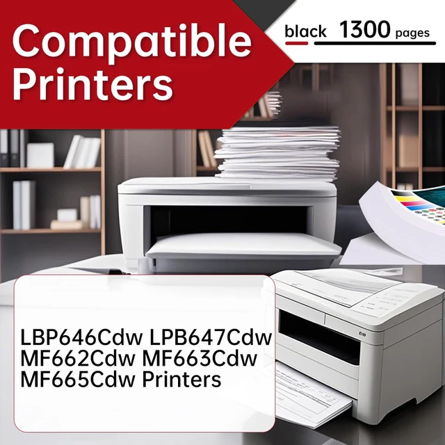Alt view image 2 of 6 - Compatible with Canon 075 Toner Cartridges Black MF663Cdw MF662Cdw toner With chip, Compatible with CRG075 Ink and Canon Color image CLASS MF665Cdw LBP646Cdw LBP647Cdw LBP640 MF660 Printer, 1-Pack