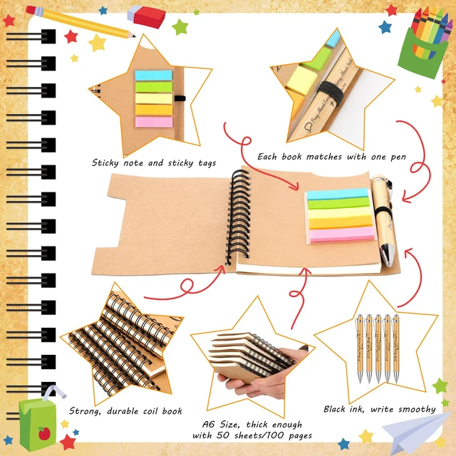 Alt view image 5 of 6 - 150 Pcs/50 Set Christian Gift Bulk Include Spiral Notebook Bible Ballpoint Pen Note Strip Prayer Journal for Women Religious Gift for Back to School Classroom Church Member Staff Coworker Teacher