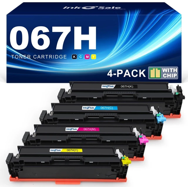Main image of 067H Toner Cartridge 4 Pack Set Replacement for Canon 067 High Capacity Compatible for Canon Color ImageClass MF656Cdw MF653Cdw MF654Cdw MF652Cw LBP632Cdw LBP630 MF650C Series