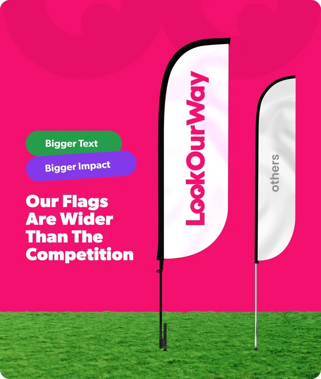 Alt view image 4 of 7 - Real Estate Themed Feather Flag Pole Kit 3 Pack - 5 Feet Tall Now Leasing Advertising Flags with 3 Banners, 3 Pole Sets, and 3 Ground Spikes (Now Leasing Yellow 10M500007)