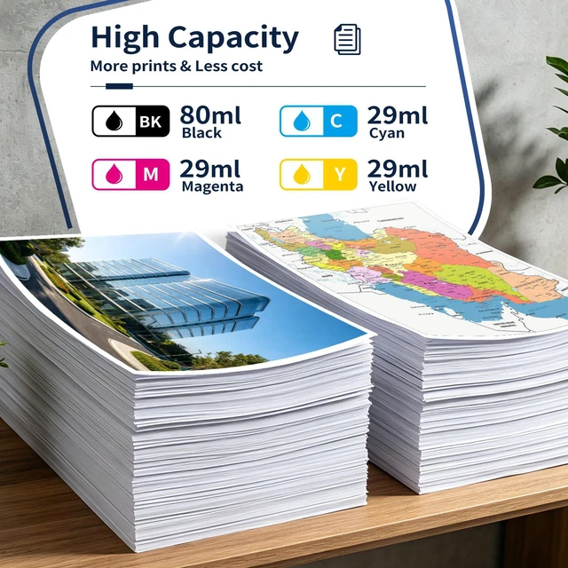 Alt view image 3 of 7 - 712XL 712 Ink Cartridge 4Pack High Yield Compatible with HP DesignJet T210 Compatible for HP 712XL 712 Ink Cartridges Combo Pack Works with HP DesignJet T210 T230 T630 T650 Studio Printer