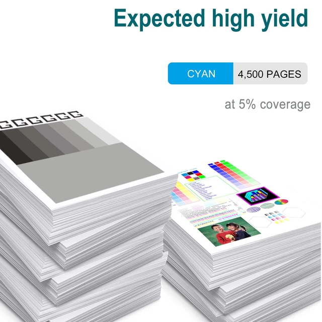 Alt view image 3 of 6 - 212A Cyan Toner Cartridges Replacement for HP 212A W2121A M554, M555 M578 Compatible for HP Color LaserJet Enterprise M555,M554,MFP M578 Series M554dn, M555dn, M555x Printer Ink (1 Pack)