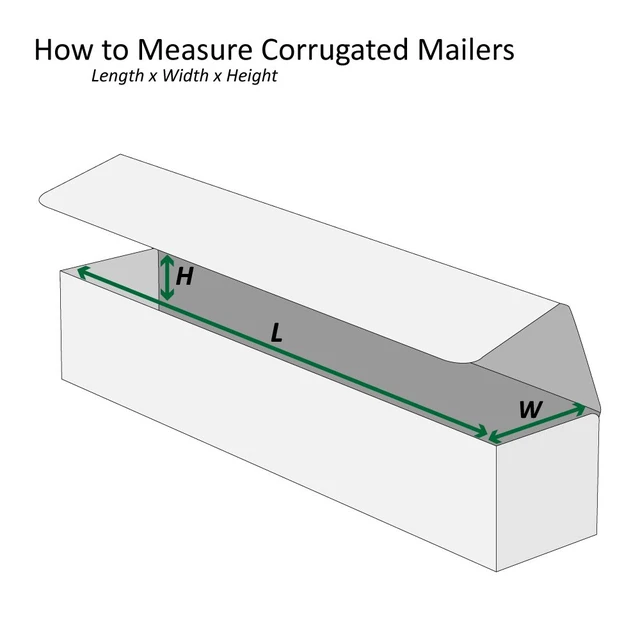 Alt view image 2 of 6 - BFMLR7 Corrugated Cardboard Mailers, 12" x 3 1/2" x 3", Tuck Top One-Piece, Die-Cut Shipping Cartons, Large Mailing, 3" Height, 12" Length, 3.5" Width, White (Pack of 50)