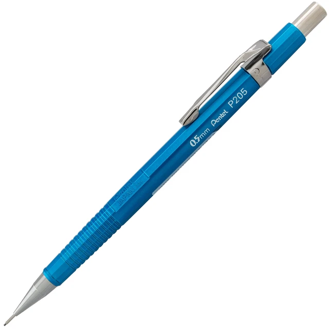 Alt view image 3 of 7 - Sharp Mechanical Pencil, (0.5mm), Metallic Blue Barrel, Box of 12 Pencils (P205MC)