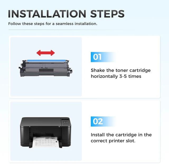 Alt view image 5 of 7 - TN635XL TN635 Toner Cartridge Set 4-Pack High Yield Replacement Compatible for Brother HL-L8430CDW HL-L8570CDW L8430CDWT MFC-L8730CDW MFC-L8930CDW MFC-L8970CDW EX575 Printers Black Cyan Magenta Yellow