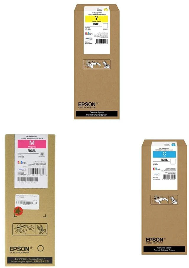 Main image of DURABrite Ultra R02L420 Standard-Capacity -Ink Pack - Yellow & Original Ink Cartridge Magenta Model R02L320 R02 Original -Ink -Cartridge Cyan Model R02L220
