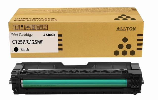 Main image of C125 P & C125MF 434060 Black Toner Cartridge Compatible Ricoh C125P Black Toner Cartridge Replacement for Ricoh C125 P & C125MF Printer(1-Pack)