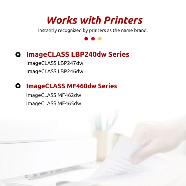 Alt view image 2 of 7 - 070 Black Toner Cartridge Compatible for Canon 070H CRG070 CRG-070 2-Pack Compatible for ImageCLASS MF465dw MF462dw MF460dw LBP246dw LBP247dw LBP243dw LBP240dw Printer