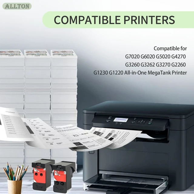 Alt view image 2 of 6 - BH-20 CH-20 Printhead Replacement for Canon PIXMA G7020 G6020 G5020 G3260 G2260 G3262 G1230 G1220 MegaTank All-in-one Printer Head Ink Cartridge 8026 8035 Combo Pack
