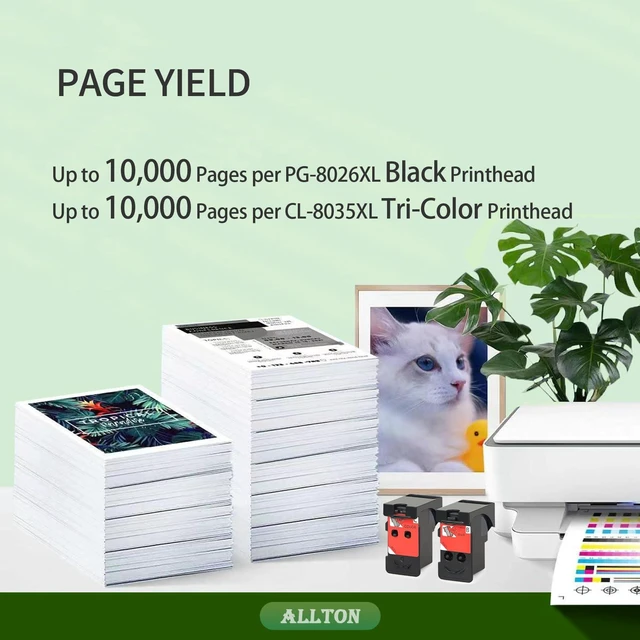 Alt view image 3 of 6 - BH-20 CH-20 Printhead Replacement for Canon PIXMA G7020 G6020 G5020 G3260 G2260 G3262 G1230 G1220 MegaTank All-in-one Printer Head Ink Cartridge 8026 8035 Combo Pack