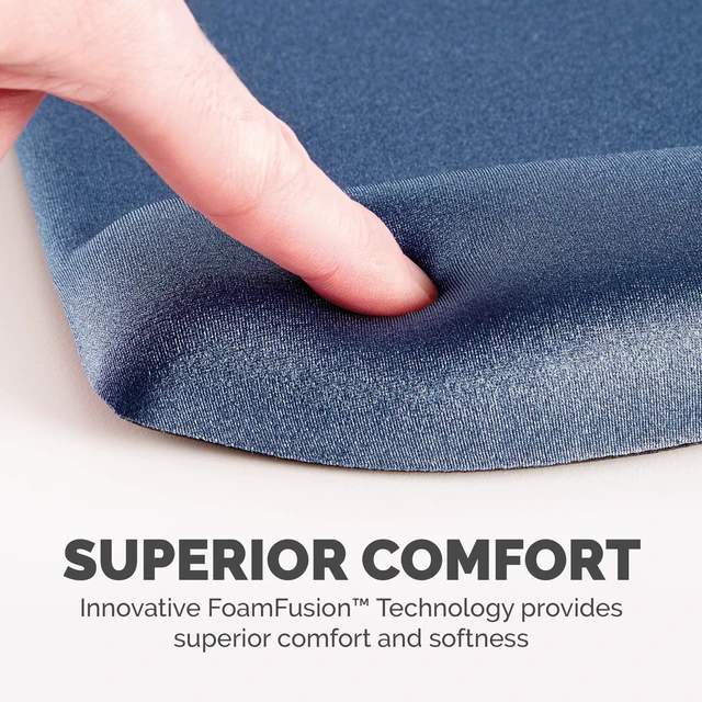 Alt view image 3 of 7 - PlushTouch Foam Mouse Pad Wrist Support with MICROBAN - Blue (9287301) (Pack of 4)
