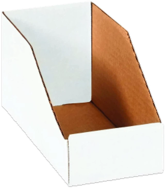 Main image of Storage Bins Small 9"L x 4"W x 4 1/2"H 50-Pack - Corrugated Cardboard for Shipping, Moving, Mailing, Packing, Packaging and Storage