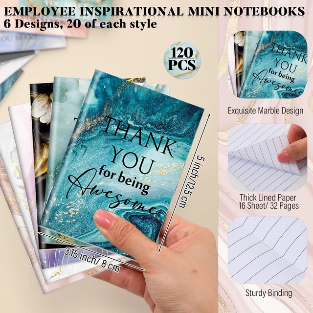 Alt view image 2 of 7 - 240 Pcs Employee Appreciation Gift Leather Notebook and Pen