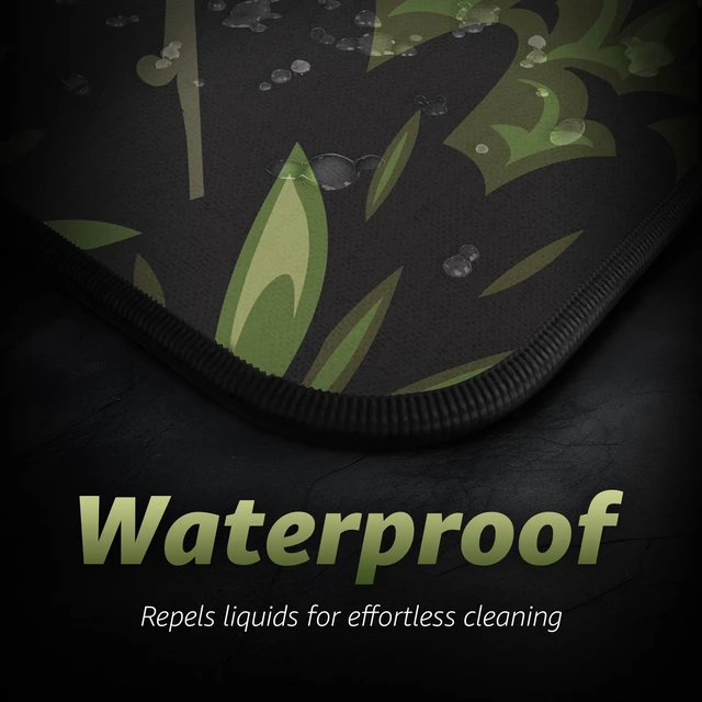 Alt view image 4 of 7 - ® Extended Gaming Mouse Pad 5mm Thick, Waterproof Surface, Smooth Polyester Fabric, and Natural Rubber Base Midori (XXXL 45" x 20")