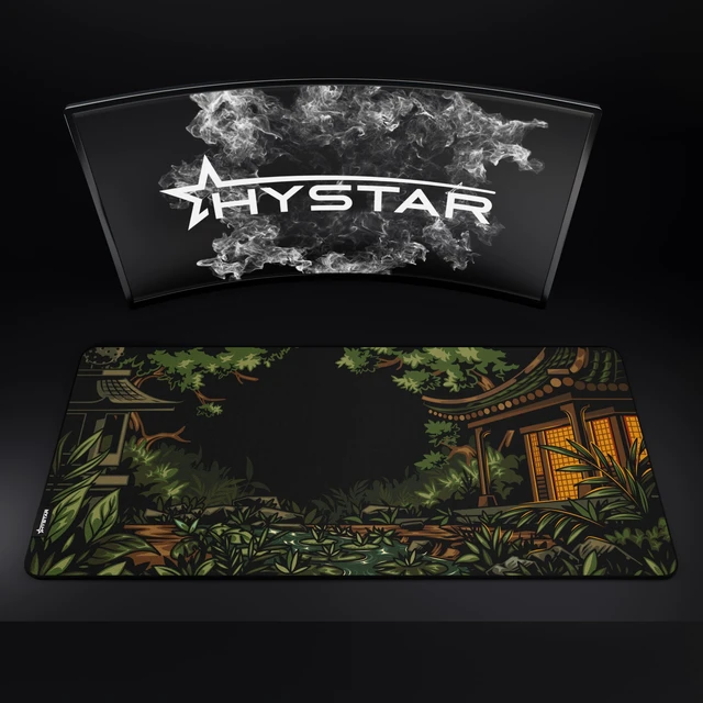 Alt view image 6 of 7 - ® Extended Gaming Mouse Pad 5mm Thick, Waterproof Surface, Smooth Polyester Fabric, and Natural Rubber Base Midori (XXXL 45" x 20")