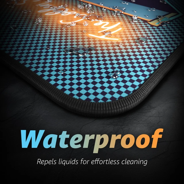 Alt view image 4 of 7 - ® Extended Gaming Mouse Pad XXXL 45" x 20" 5mm Thick, Waterproof Surface, Smooth Polyester Fabric, and Natural Rubber Base Nostalgia