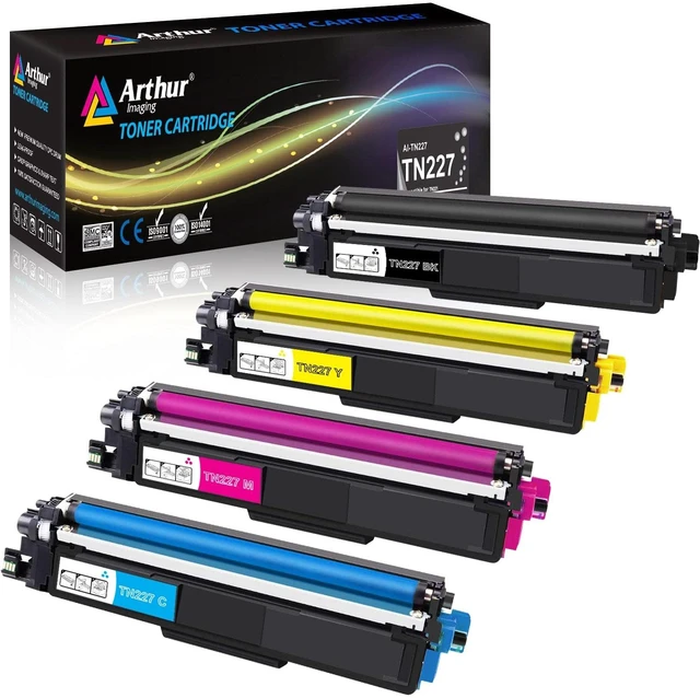 Main image of with CHIP Compatible Toner Cartridge Replacement for Brother TN227 TN227bk TN 227 TN223 use with HL-L3210CW HL-L3230CDW HL-L3270CDW HL-L3290CDW MFC-L3710CW MFC-L3750CDW L3770CDW 4 Pack