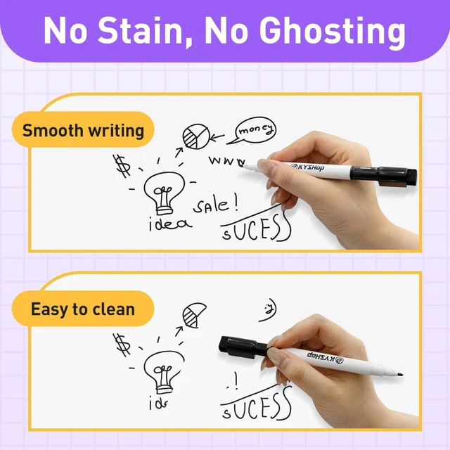 Alt view image 5 of 7 - Magnetic Dry Erase Whiteboard 40x30 Inch, Aluminum Framed Wall Mount Comes with Marker Tray, Markers, Magnets & Eraser; Ideal for Home, Office, Classroom & Meeting Room