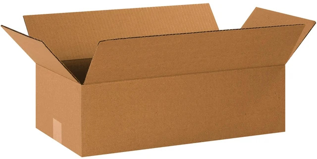 Main image of Long Boxes Holds 65lbs, 20x10x6 25-Pk for Shipping & Packing Long Boxes 20"L x 10"W x 6"H Corrugated Cardboard for Home, Business, e-Commerce Order Fulfillment Supplies, 25-Pack