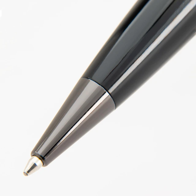 Alt view image 2 of 7 - All American Ballpoint Pen in Raven Black Sleek Design & Superior Craftsmanship Ideal Gift for Professionals & Pen Collectors