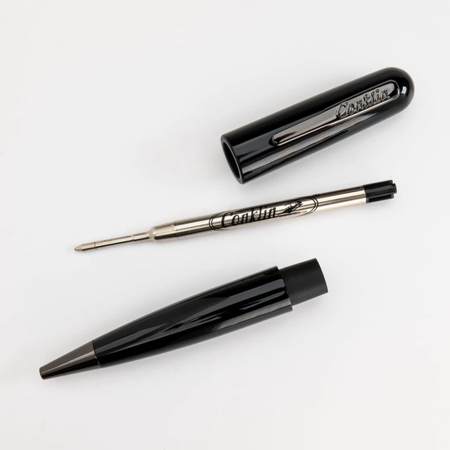 Alt view image 4 of 7 - All American Ballpoint Pen in Raven Black Sleek Design & Superior Craftsmanship Ideal Gift for Professionals & Pen Collectors