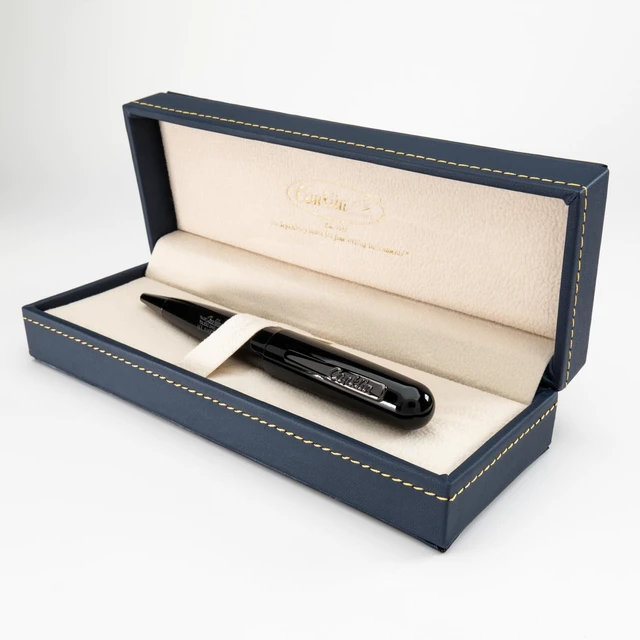 Alt view image 5 of 7 - All American Ballpoint Pen in Raven Black Sleek Design & Superior Craftsmanship Ideal Gift for Professionals & Pen Collectors