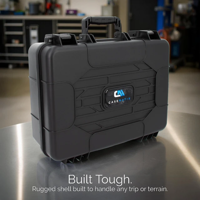 Alt view image 5 of 7 - Portable Printer Hard Case Compatible with HP Officejet 200 Wireless Mobile Printer, Ink Cartridge, Power Adapter & Cables - Crushproof Travel Bag, Case Only