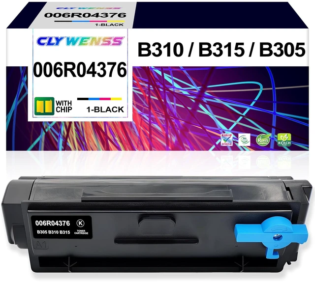 Main image of B310 B305 B315 Black Toner Cartridge with Chip Replacement for Xerox 006R04376 for B310 B305 B315 Series Printer (High Yield-3,000 Pages, 1-Pack)