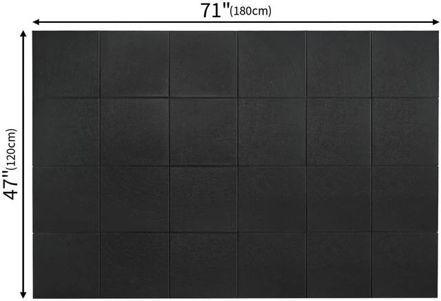 Alt view image 6 of 6 - 70"x47" Cork Boards for Walls, 12 Pack Bulletin Board for Office Large Felt Wall Tiles, Safe Removable Adhesive Tabs, No-Drill Install, 60 Push Pins Included, Gentle on Pins