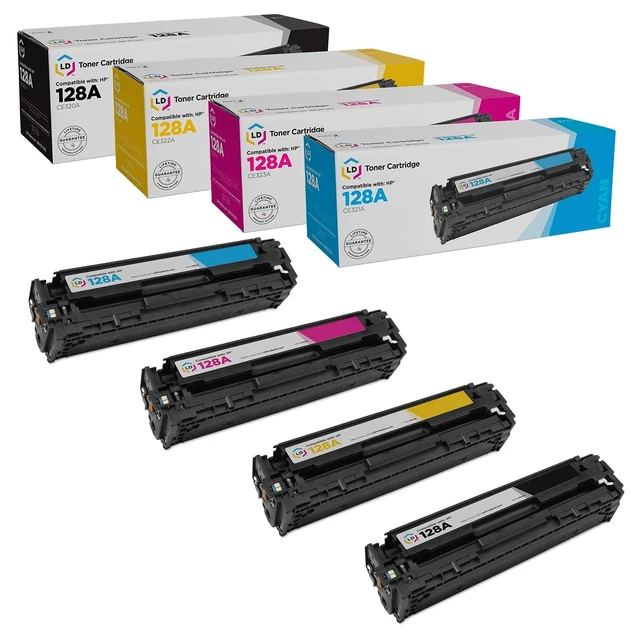 Main image of Products Remanufactured Toner Replacement for HP 128A (Black, 4-Pk)